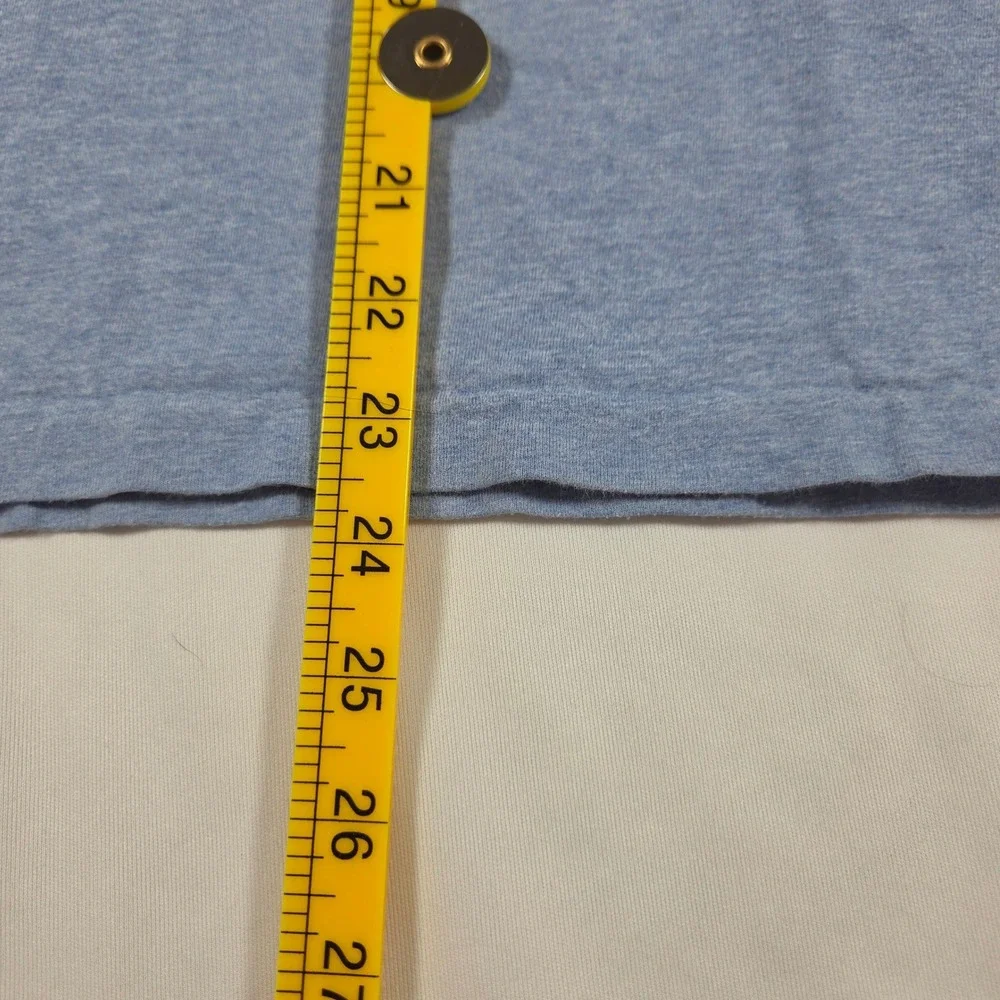 Polo Ralph Lauren Mens V-Neck T-Shirt Blue Heather Classic Fit Short Sleeve M